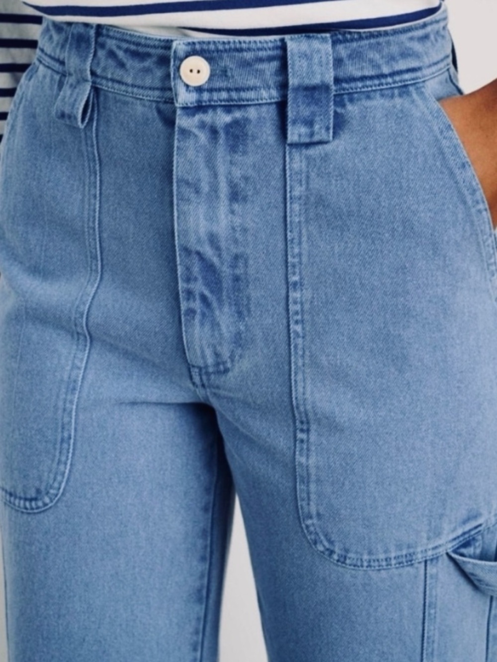 Alex Mill Phoebe Carpenter Jeans Size 29 Baggy High Rise Non Stretch Denim - Picture 3 of 16